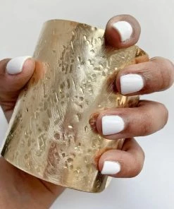 Social Butterfly Collection New Arrivals Hammered Textured Cuff Bracelet