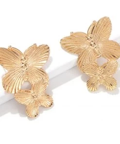 Social Butterfly Collection Gold Butterflies Earrings New Arrivals