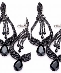 Social Butterfly Collection Sale Clip On Crystal Chandelier Earrings