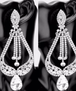 Social Butterfly Collection Sale Clip On Crystal Chandelier Earrings