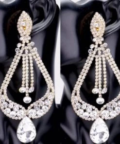 Social Butterfly Collection Sale Clip On Crystal Chandelier Earrings