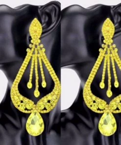 Social Butterfly Collection Sale Clip On Crystal Chandelier Earrings