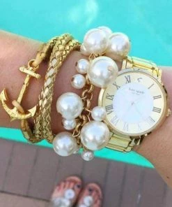 Social Butterfly Collection Dangle Multi Pearl Bracelet New Arrivals