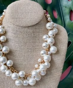 Social Butterfly Collection New Arrivals Dangle Multi Pearl Necklace