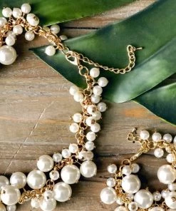 Social Butterfly Collection New Arrivals Dangle Multi Pearl Necklace