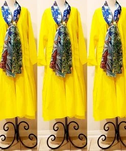 Social Butterfly Collection Modern Art Blue Floral Motif Oversized Scarf Shawl New Arrivals