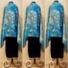 Social Butterfly Collection Modern Art Almond Blossom Motif Oversized Scarf Shawl