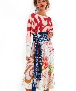 Social Butterfly Collection The Art Of Fashion Unique Mid Length Skirt