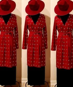 Social Butterfly Collection Sale Dark Red Faux Suede Silver Grommet Jacket