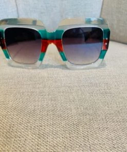 Social Butterfly Collection Square Oversized Multi Color Sunglasses New Arrivals