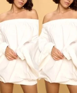 Social Butterfly Collection New Arrivals White Boho Style Dress Top