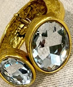 Social Butterfly Collection New Arrivals Gold Grey Stone Bracelet