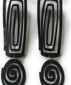 Social Butterfly Collection Black Light Weight Dangle Earrings