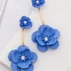 Social Butterfly Collection Blue Flower Earrings New Arrivals