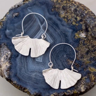 Social Butterfly Collection Silver Hammered Fan Hoop Earrings New Arrivals 3 Social Butterfly Collection Silver Hammered Fan Hoop Earrings New Arrivals