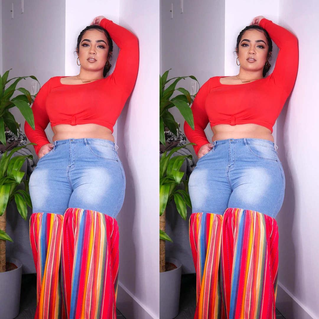 Social Butterfly Collection Distressed Light Denim Red Multi Color Palazzo Wide Leg Jeans New Arrivals 9 Social Butterfly Collection Distressed Light Denim Red Multi Color Palazzo Wide Leg Jeans New Arrivals