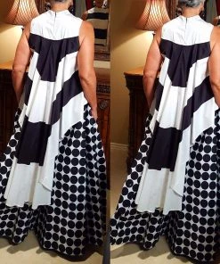 Social Butterfly Collection New Arrivals Black White High Low Color Block Top