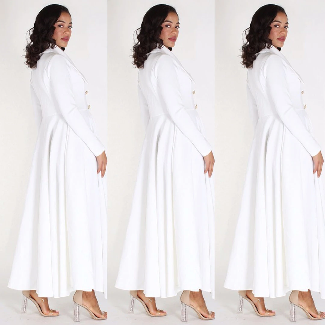 Social Butterfly Collection Long Off White Duster Coat Dress 10 Social Butterfly Collection Long Off White Duster Coat Dress