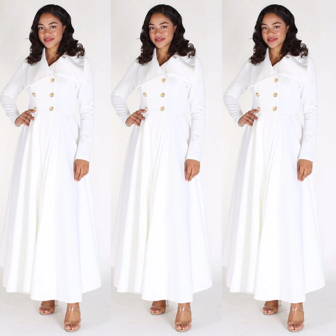 Social Butterfly Collection Long Off White Duster Coat Dress 18 Social Butterfly Collection Long Off White Duster Coat Dress