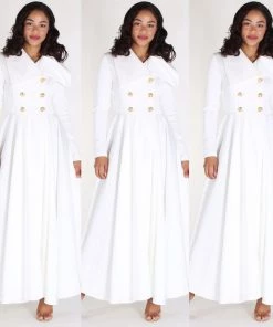 Social Butterfly Collection Long Off White Duster Coat Dress 40 Social Butterfly Collection Long Off White Duster Coat Dress