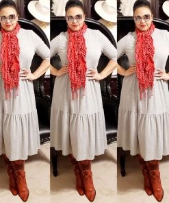 Social Butterfly Collection Grey Plus Size T-Shirt Baby Doll Style Dress 30 Social Butterfly Collection Grey Plus Size T-Shirt Baby Doll Style Dress