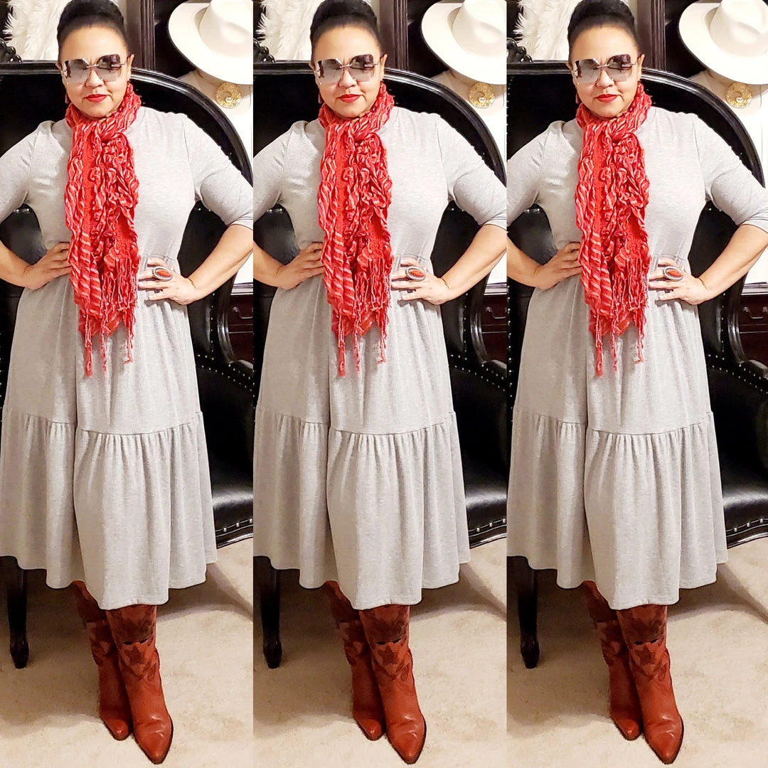 Social Butterfly Collection Grey Plus Size T-Shirt Baby Doll Style Dress 12 Social Butterfly Collection Grey Plus Size T-Shirt Baby Doll Style Dress