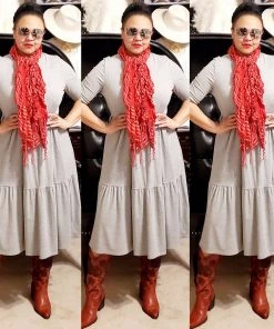 Social Butterfly Collection Grey Plus Size T-Shirt Baby Doll Style Dress 26 Social Butterfly Collection Grey Plus Size T-Shirt Baby Doll Style Dress