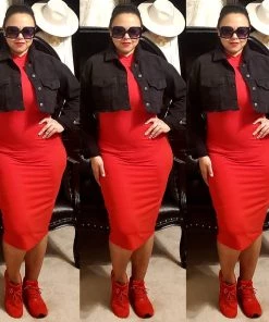 Social Butterfly Collection Black Denim Distressed Plus Size Cropped Jacket New Arrivals