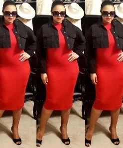 Social Butterfly Collection Black Denim Distressed Plus Size Cropped Jacket New Arrivals