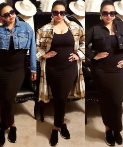 Social Butterfly Collection Distressed Denim Plus Size Cropped Jacket