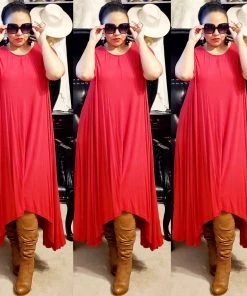 Social Butterfly Collection Sale Really Red Handkerchief Maxi Dress