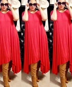 Social Butterfly Collection Sale Really Red Handkerchief Maxi Dress