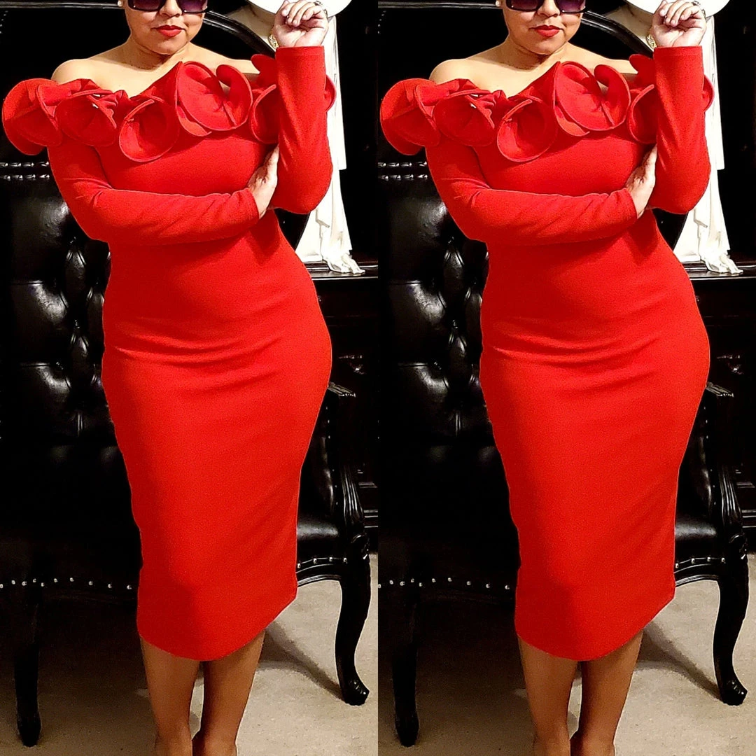 Social Butterfly Collection Dresses Regal Red Ruffle Neckline Dress 5 Social Butterfly Collection Dresses Regal Red Ruffle Neckline Dress