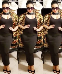 Social Butterfly Collection Sale Plus Size Animal Print Red Trim Detail Blouse 29 Social Butterfly Collection Sale Plus Size Animal Print Red Trim Detail Blouse