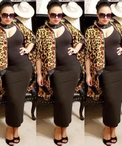 Social Butterfly Collection Sale Plus Size Animal Print Red Trim Detail Blouse 28 Social Butterfly Collection Sale Plus Size Animal Print Red Trim Detail Blouse