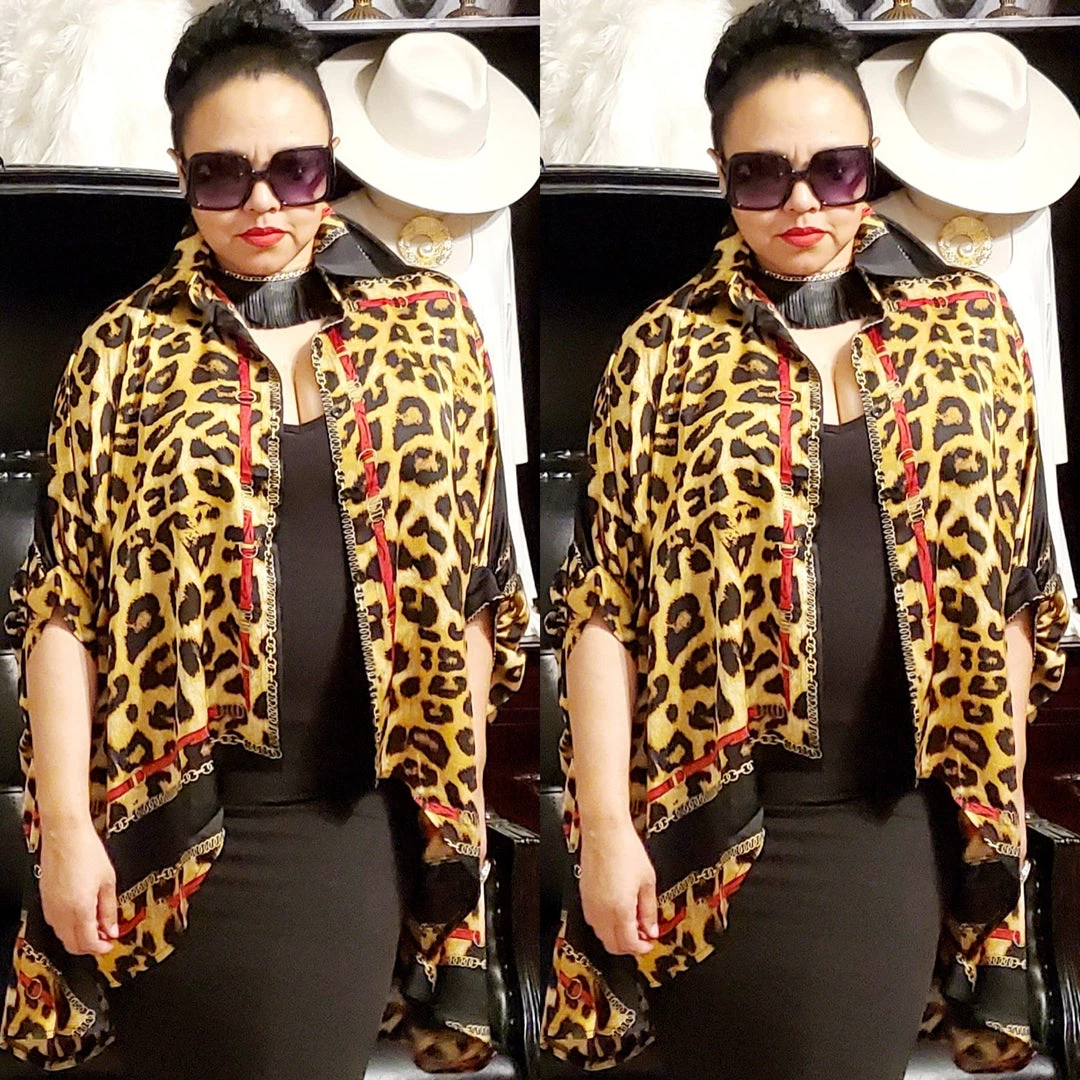 Social Butterfly Collection Sale Plus Size Animal Print Red Trim Detail Blouse 10 Social Butterfly Collection Sale Plus Size Animal Print Red Trim Detail Blouse