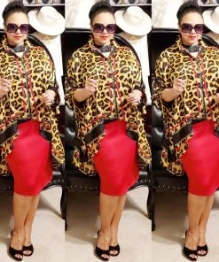 Social Butterfly Collection Sale Plus Size Animal Print Red Trim Detail Blouse 27 Social Butterfly Collection Sale Plus Size Animal Print Red Trim Detail Blouse