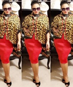 Social Butterfly Collection Sale Plus Size Animal Print Red Trim Detail Blouse 25 Social Butterfly Collection Sale Plus Size Animal Print Red Trim Detail Blouse