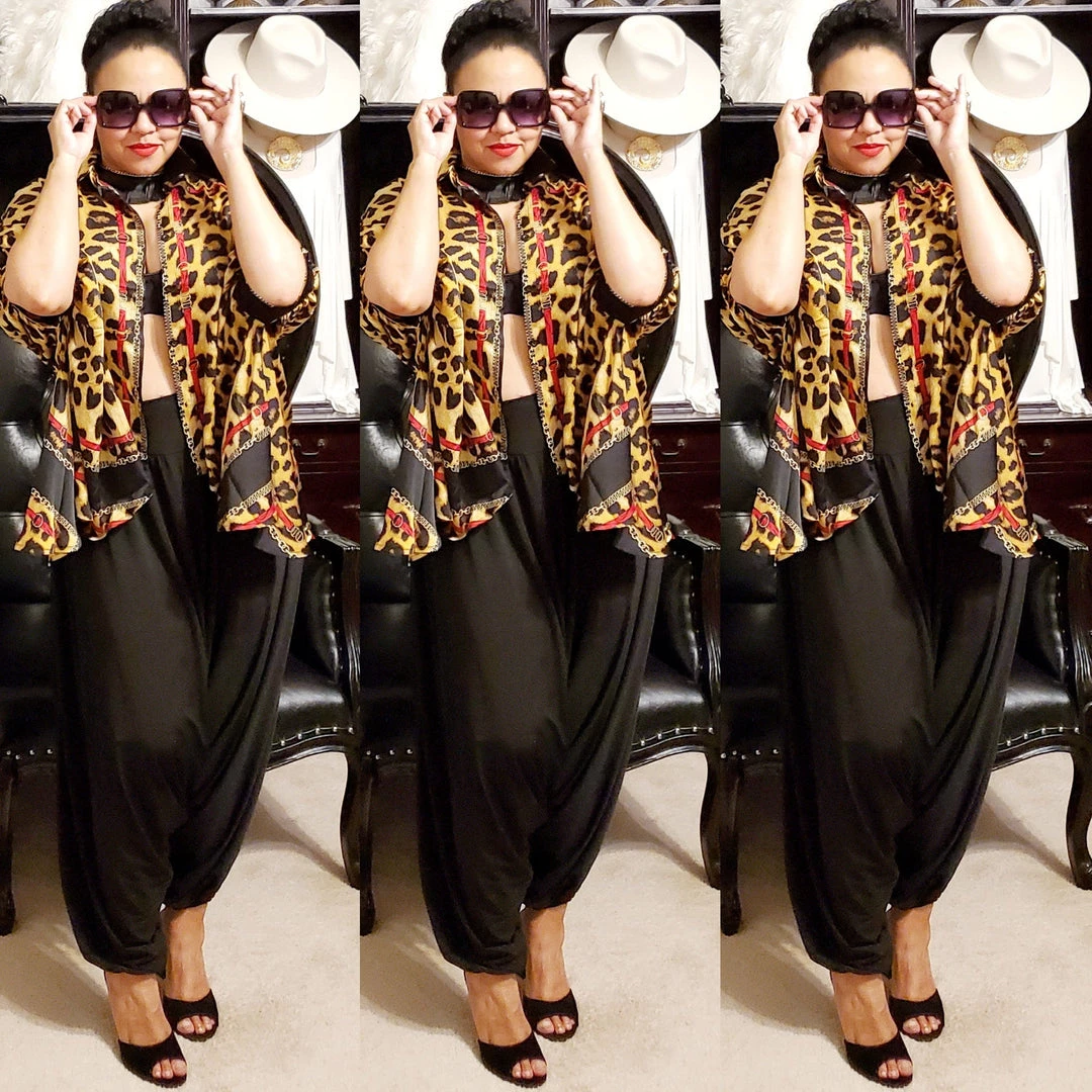 Social Butterfly Collection Sale Plus Size Animal Print Red Trim Detail Blouse 5 Social Butterfly Collection Sale Plus Size Animal Print Red Trim Detail Blouse