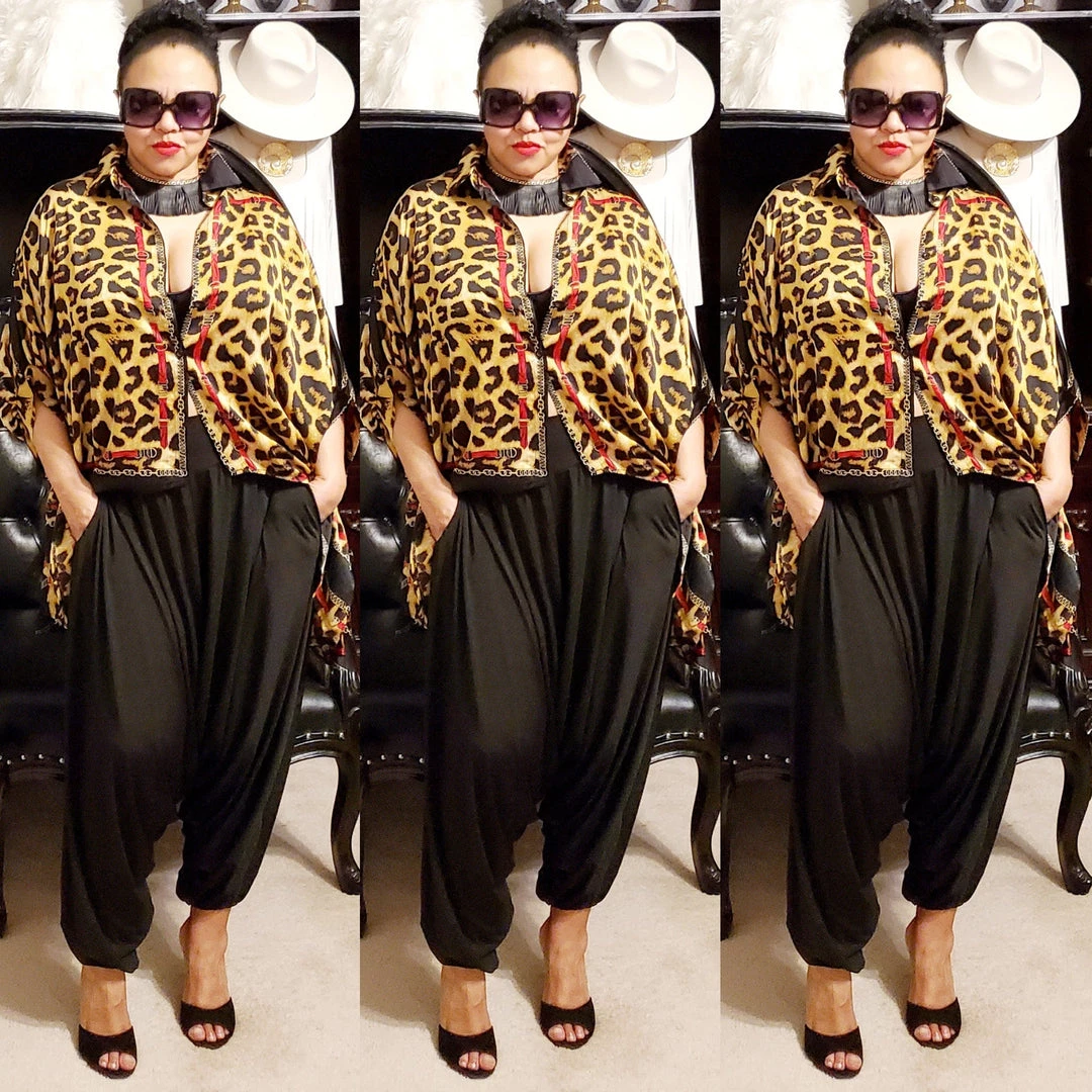 Social Butterfly Collection Sale Plus Size Animal Print Red Trim Detail Blouse 4 Social Butterfly Collection Sale Plus Size Animal Print Red Trim Detail Blouse