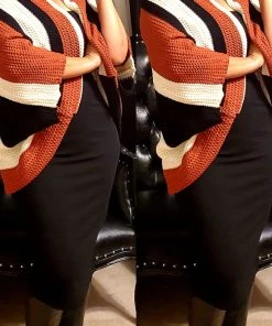 Social Butterfly Collection Bold Multi Color Loose Fit Cardigan Sale