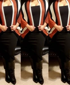 Social Butterfly Collection Bold Multi Color Loose Fit Cardigan Sale