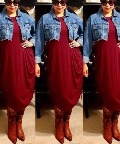 Social Butterfly Collection Distressed Denim Plus Size Cropped Jacket