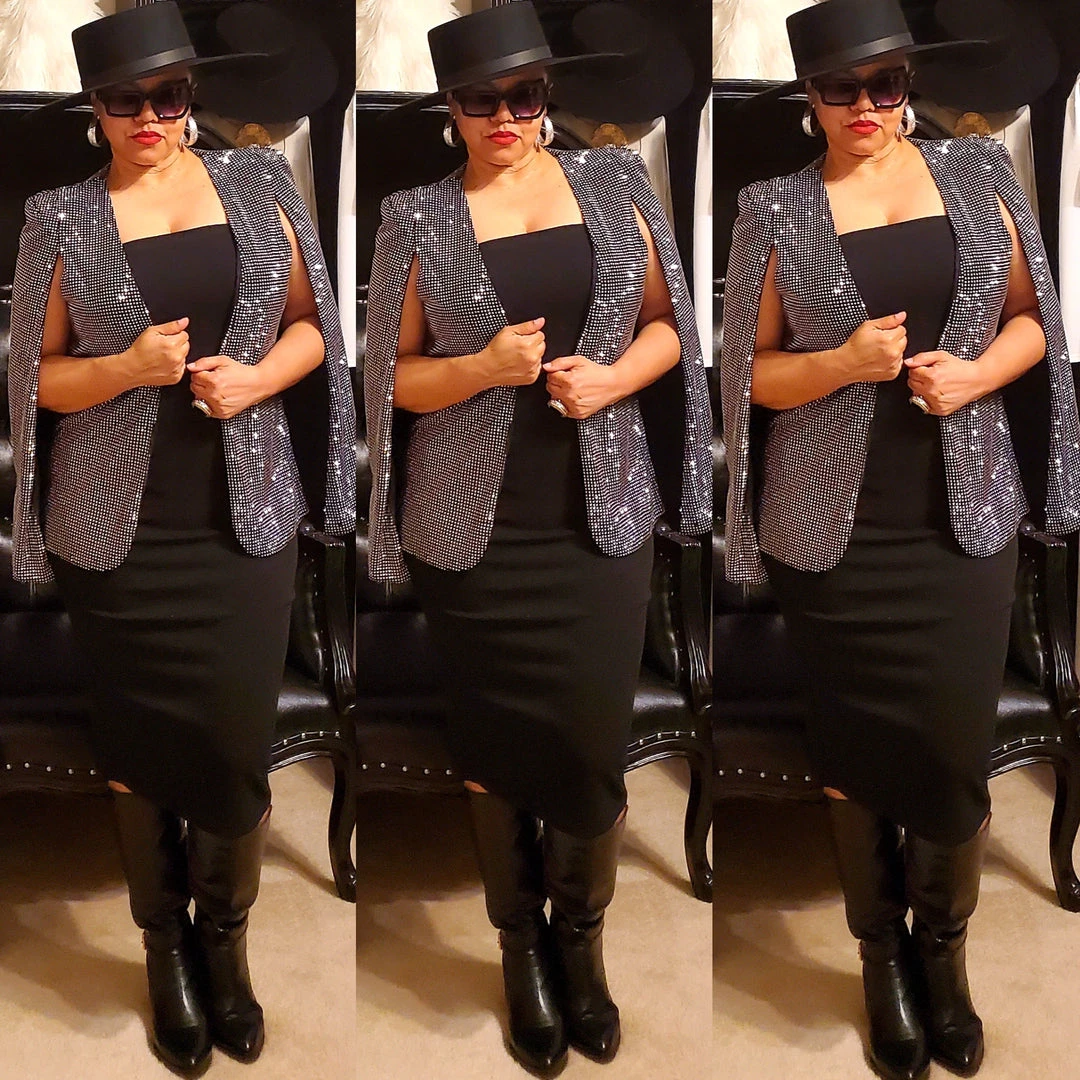 Social Butterfly Collection New Arrivals Silver Grey Open Front Cape Jacket 3 Social Butterfly Collection New Arrivals Silver Grey Open Front Cape Jacket