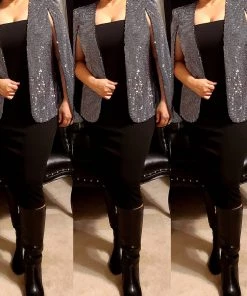 Social Butterfly Collection New Arrivals Silver Grey Open Front Cape Jacket 37 Social Butterfly Collection New Arrivals Silver Grey Open Front Cape Jacket