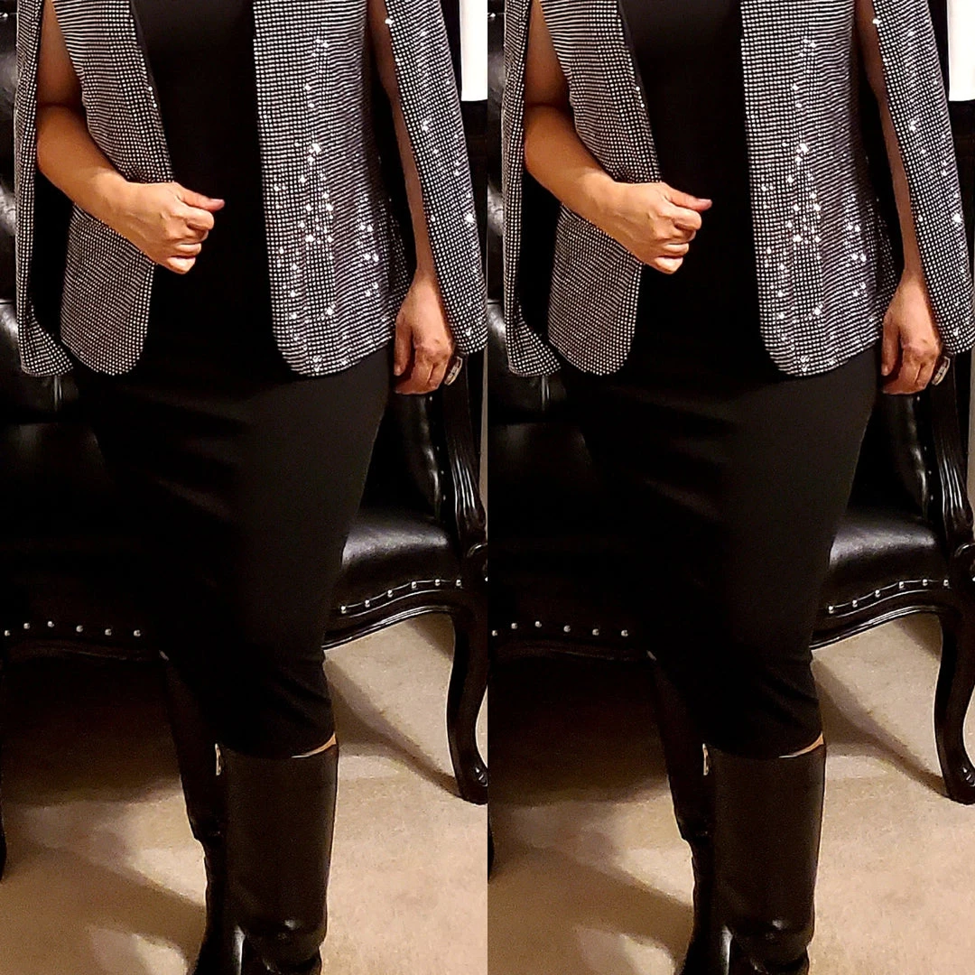 Social Butterfly Collection New Arrivals Silver Grey Open Front Cape Jacket 8 Social Butterfly Collection New Arrivals Silver Grey Open Front Cape Jacket