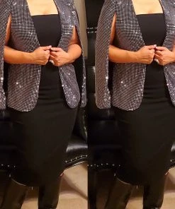 Social Butterfly Collection New Arrivals Silver Grey Open Front Cape Jacket 39 Social Butterfly Collection New Arrivals Silver Grey Open Front Cape Jacket