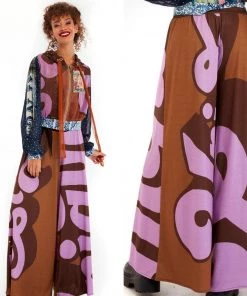 Social Butterfly Collection The Art Of Fashion Unique Print Palazzo Pants