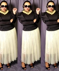 Social Butterfly Collection New Black Fitted Puffy Sleeve Top New Arrivals