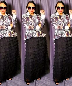 Social Butterfly Collection New Arrivals High Fashion Faces Button Down High Low Top